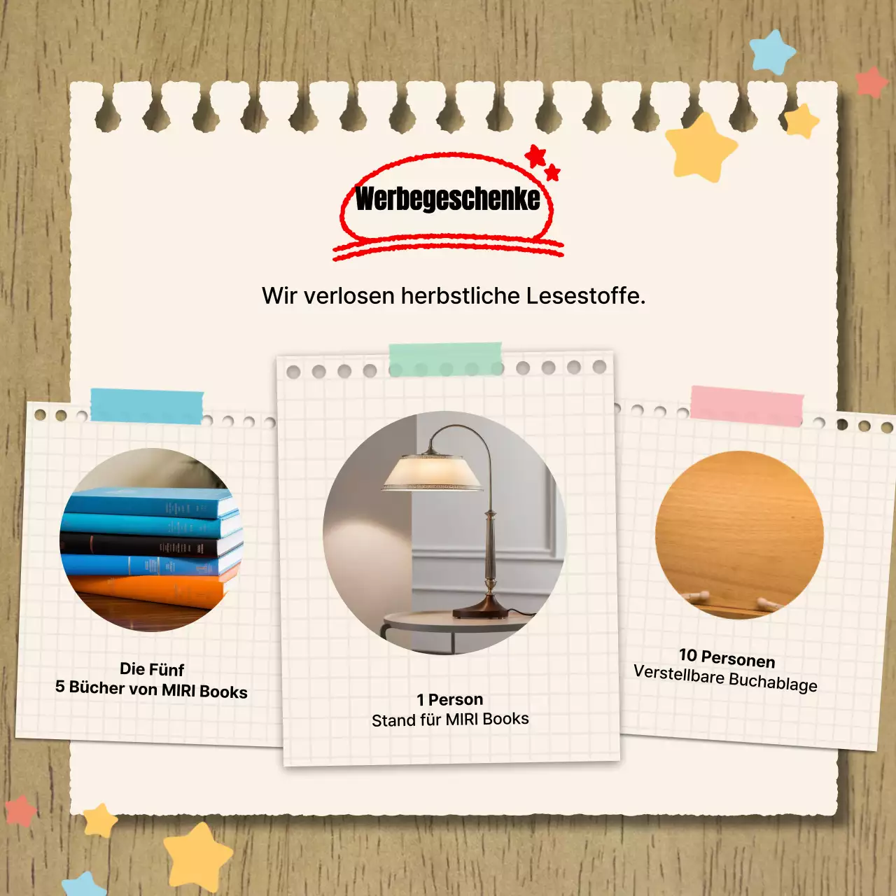 Ankündigung eines Aufrufs für Geschichten in Beige und Vintage