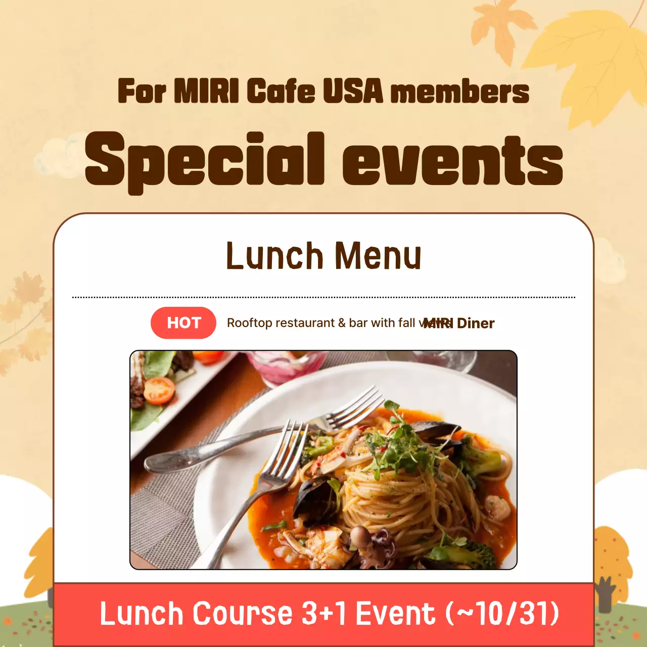 Brown Retro Autumn Promotion Instagram Carousel