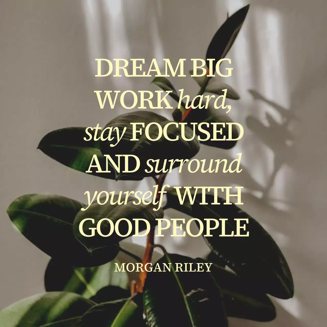 Green Minimal Motivation Poster Social Media Post