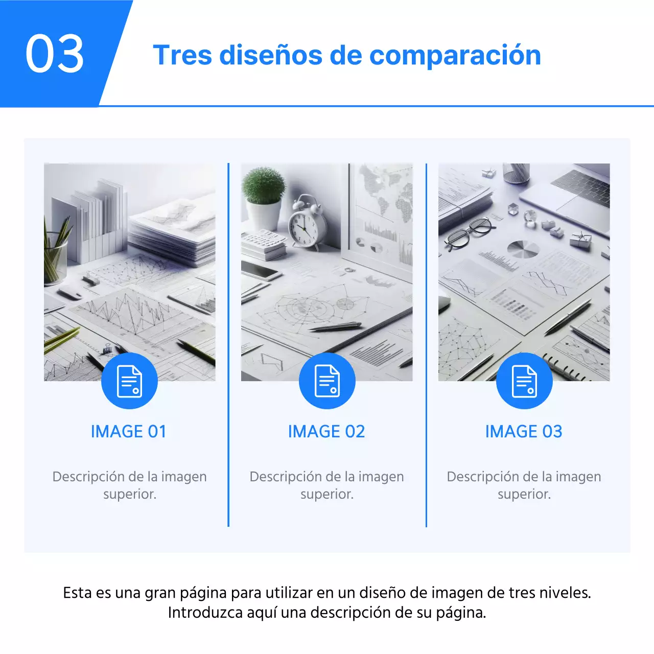 Plantilla de negocio simple azul