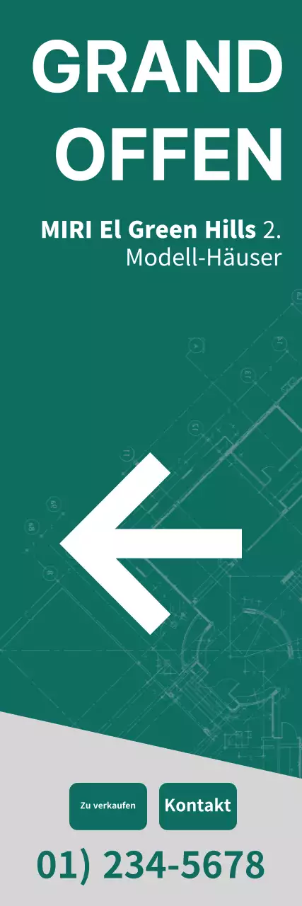 Wohnung zu verkaufen Banner in luxuriösen Bernstein Farbe