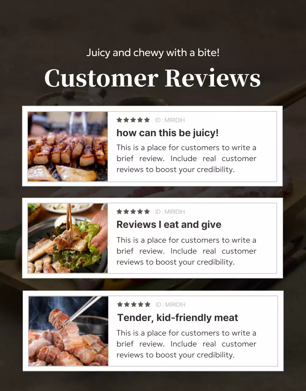 Beige Classic Pork Promotion Poster