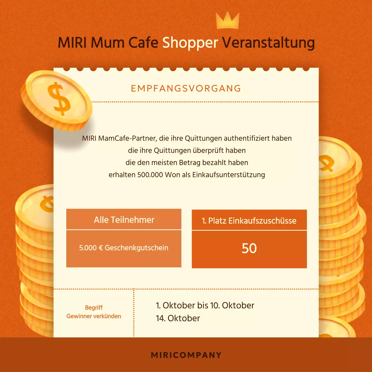 Eine Übersicht über herbstliche Werbeaktionen in Orange und Braun