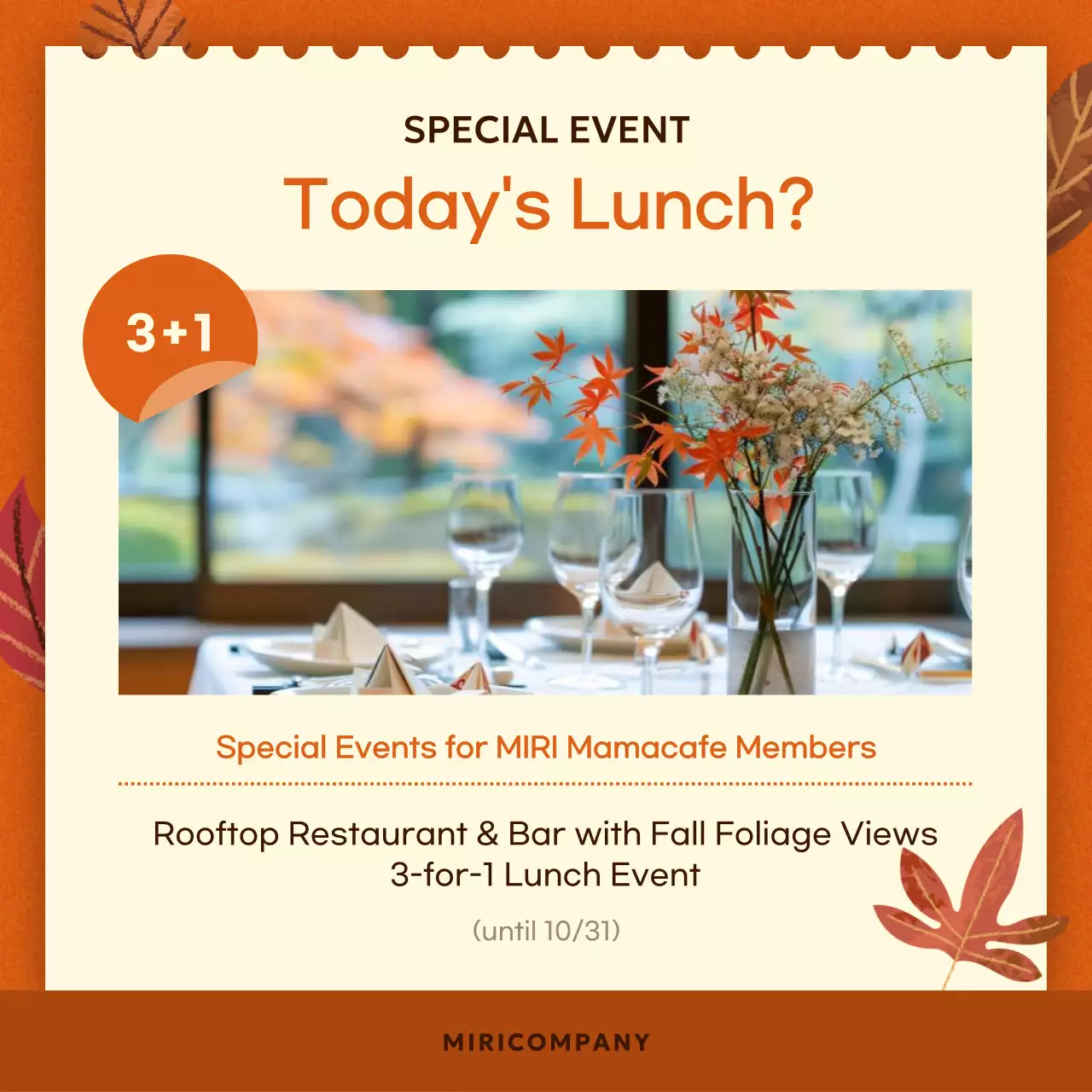 Orange Retro Fall Promotion Instagram Carousel