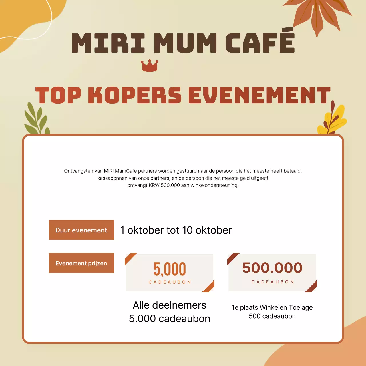 Promoot oranje vintage advertenties