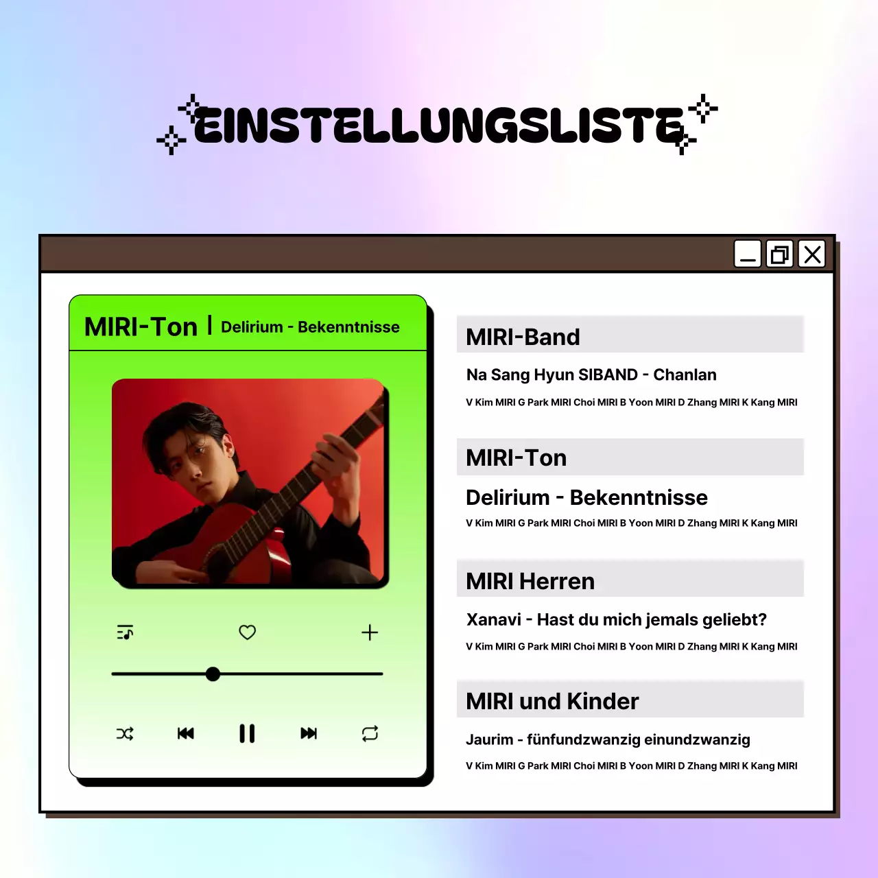 Mauve Pop Konzertführer