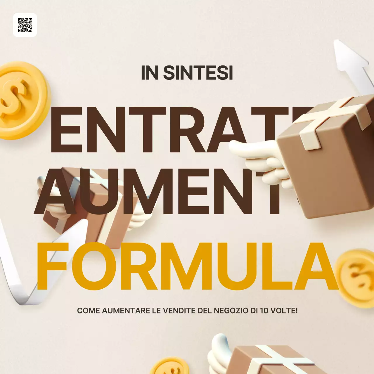 Promozione delle vendite semplice beige