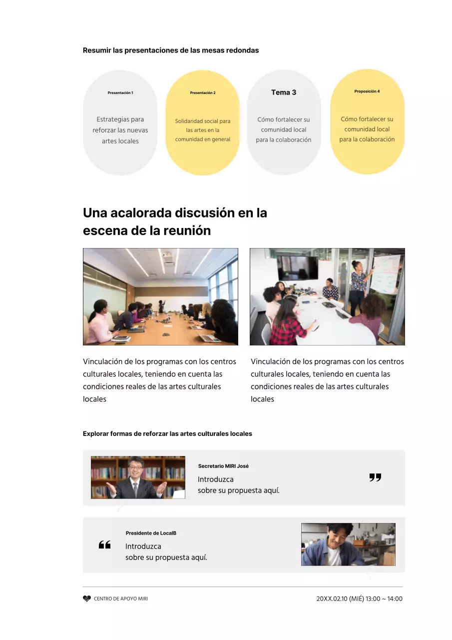 Entregar la información del informe amarillo simple