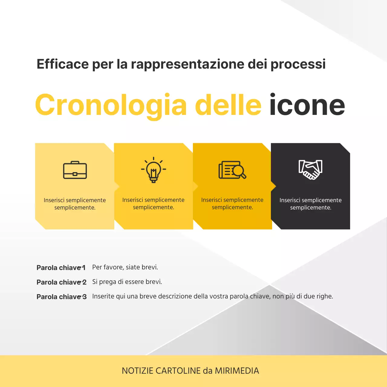 Promuovete la vostra attività Yellow Simple