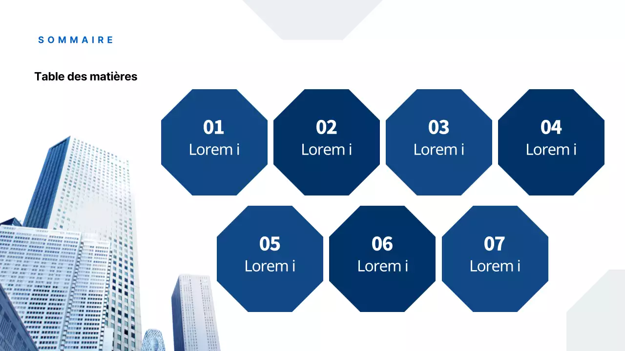 Promouvoir votre profil d'entreprise moderne et bleu