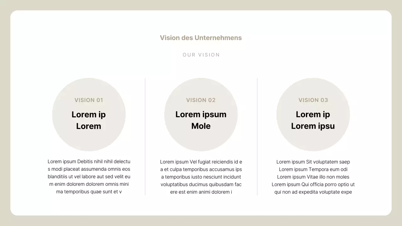 Beige Simple Unternehmensprofil Beschreibung