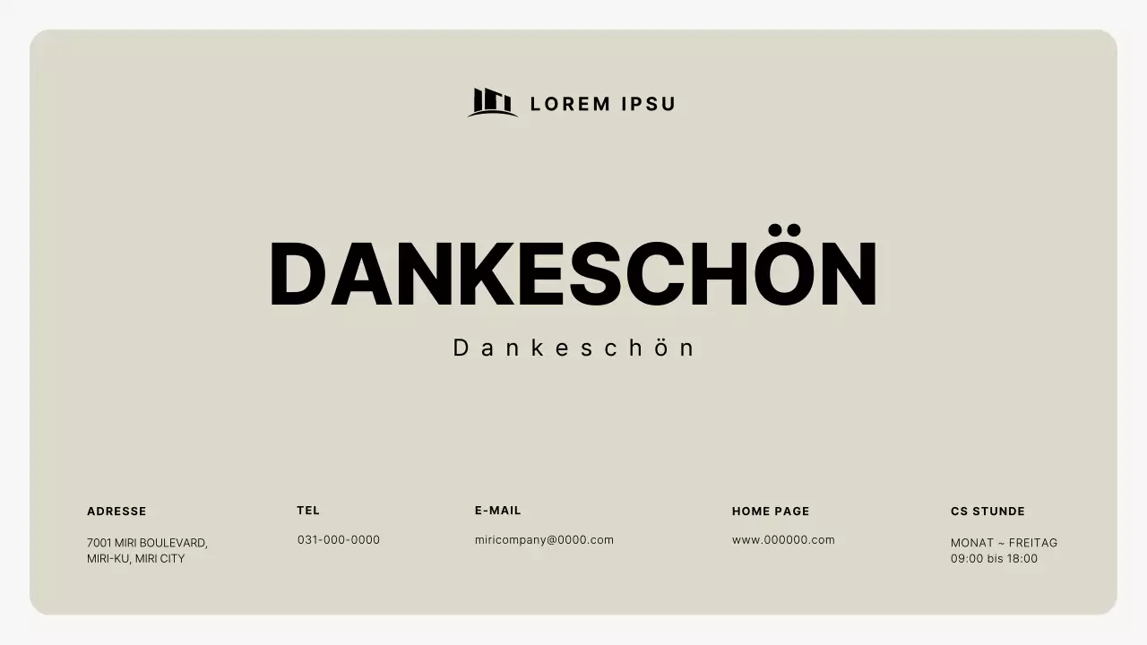 Beige Simple Unternehmensprofil Beschreibung