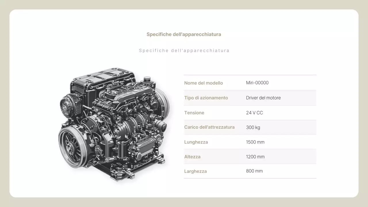 Descrizione del profilo aziendale di Beige Simple
