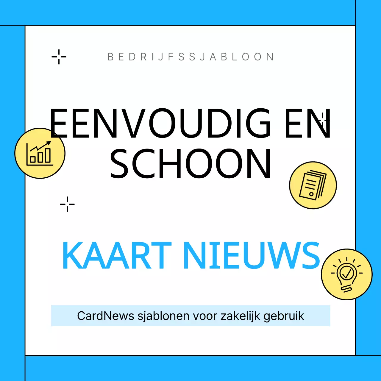 Promoot de lichtblauwe strakke sjabloon