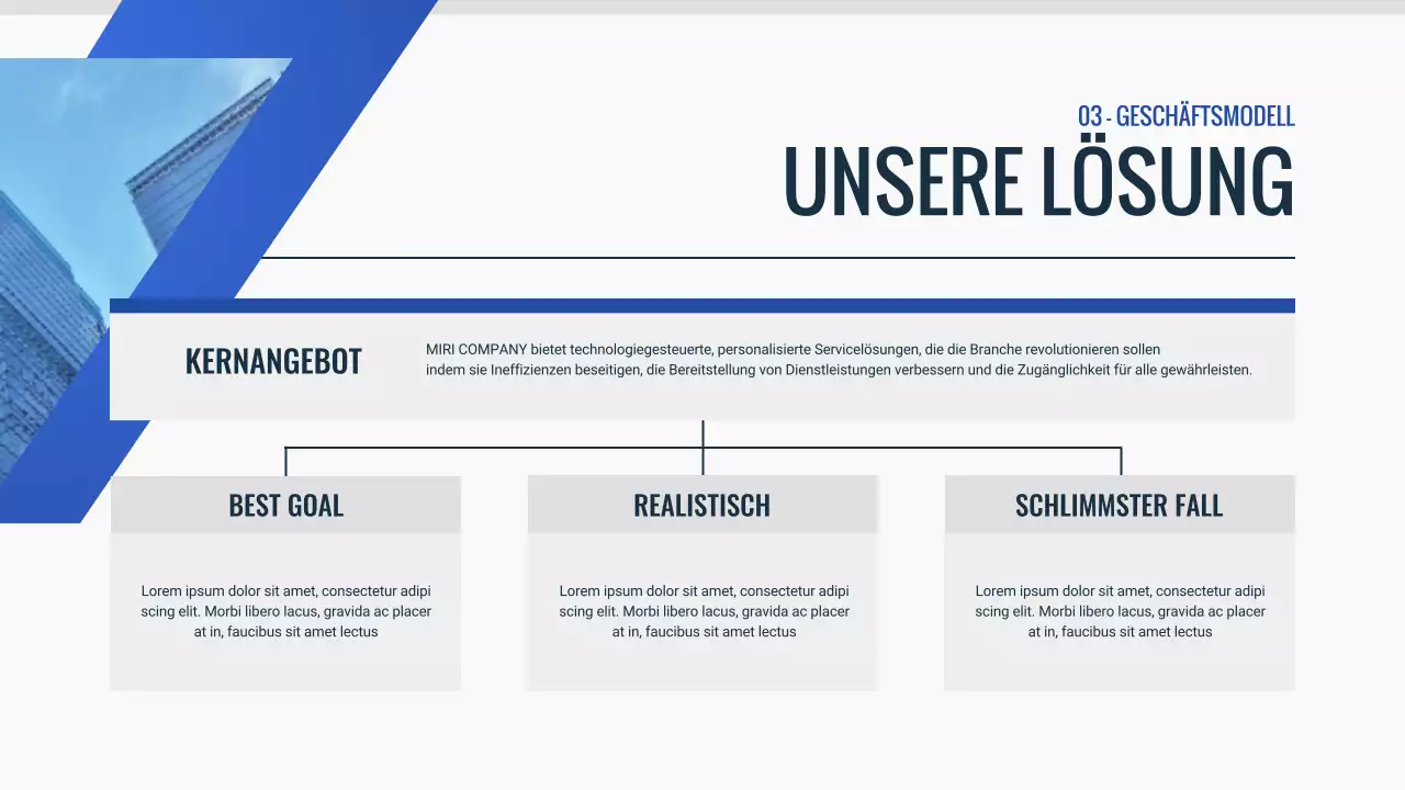 blue modern Pitch Deck Dokument