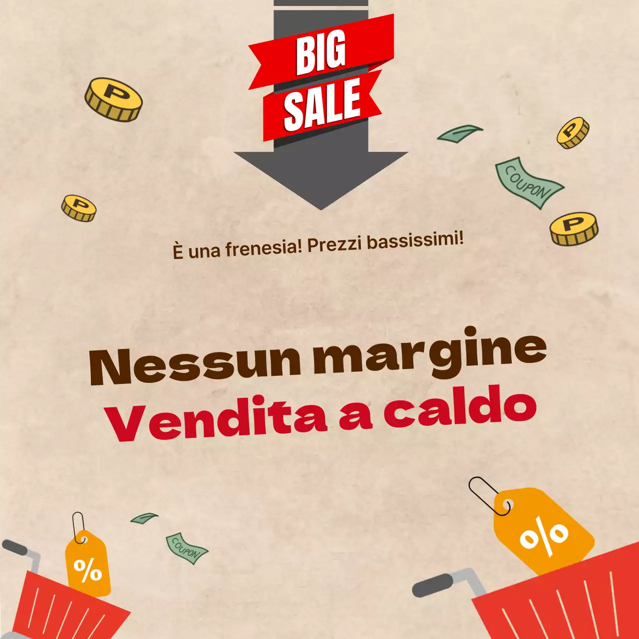 Guida alla pubblicità d'epoca beige