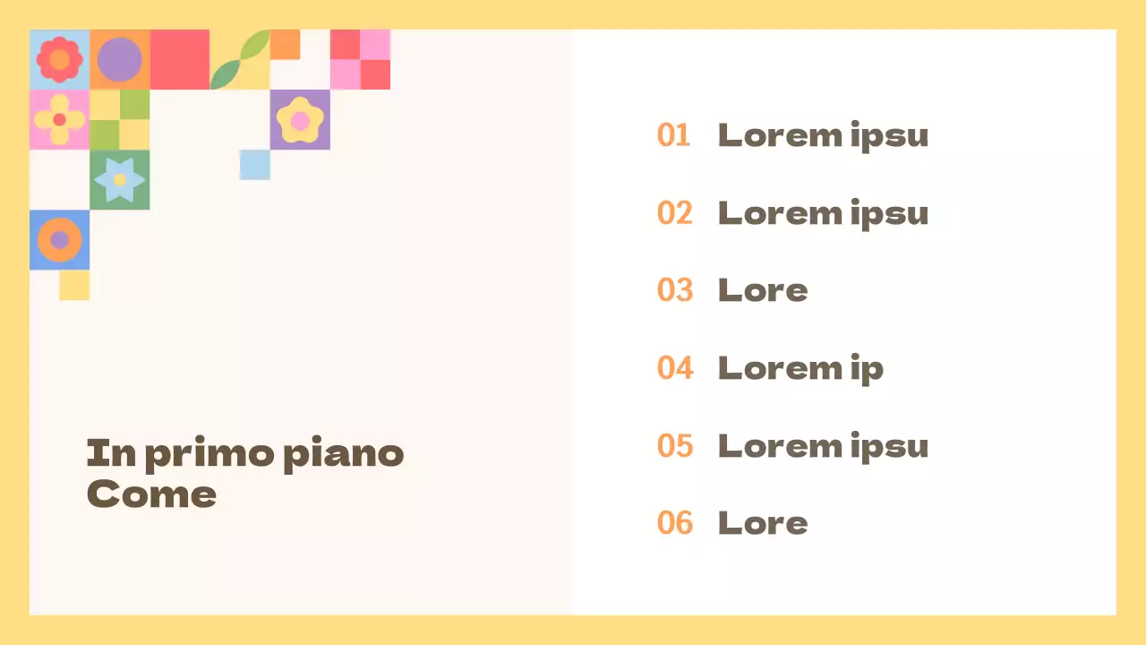 Guida all'esperienza culturale tradizionale gialla e arancione