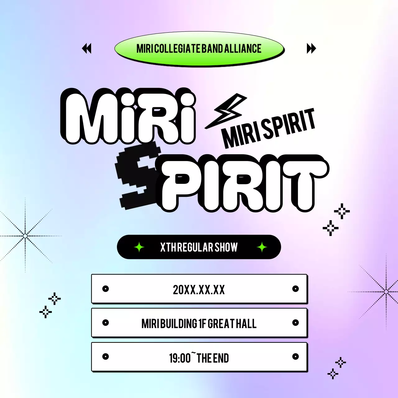 Rainbow Playful Band Event Instagram Carousel