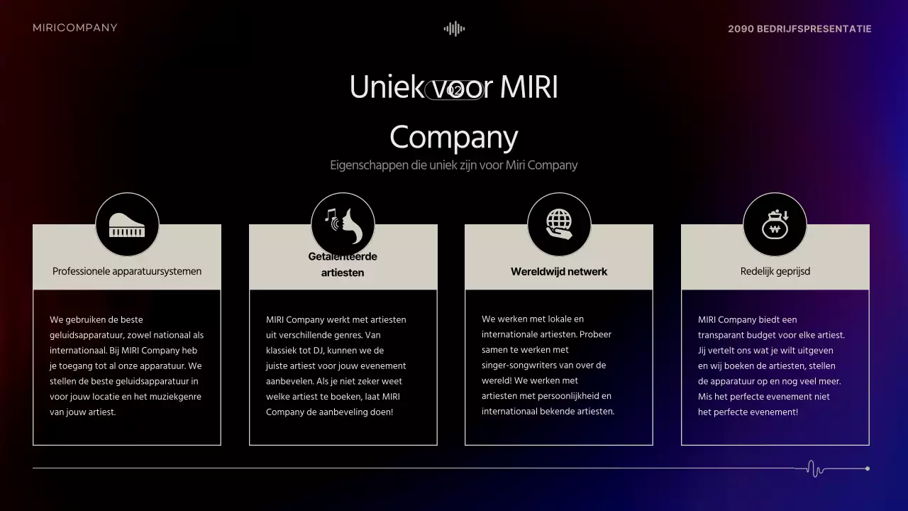 Black Modern Performance Oproep tot solliciteren