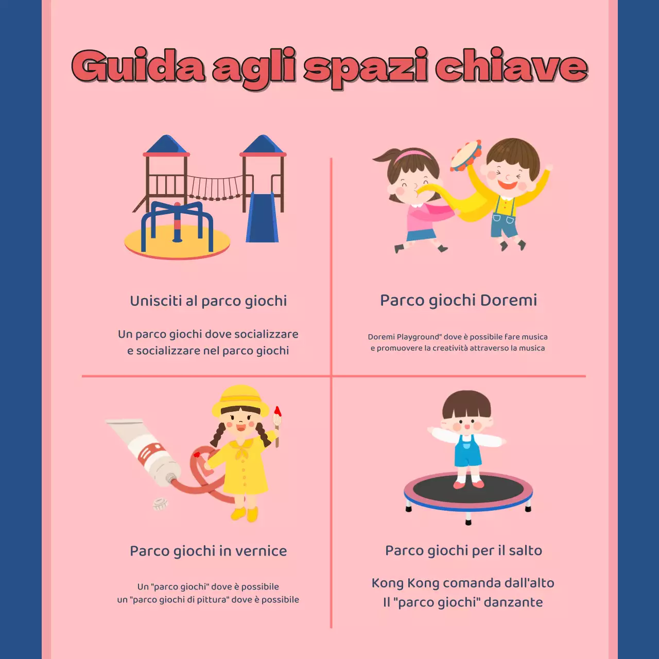 Promozione dell'accogliente caffè per bambini Blue's