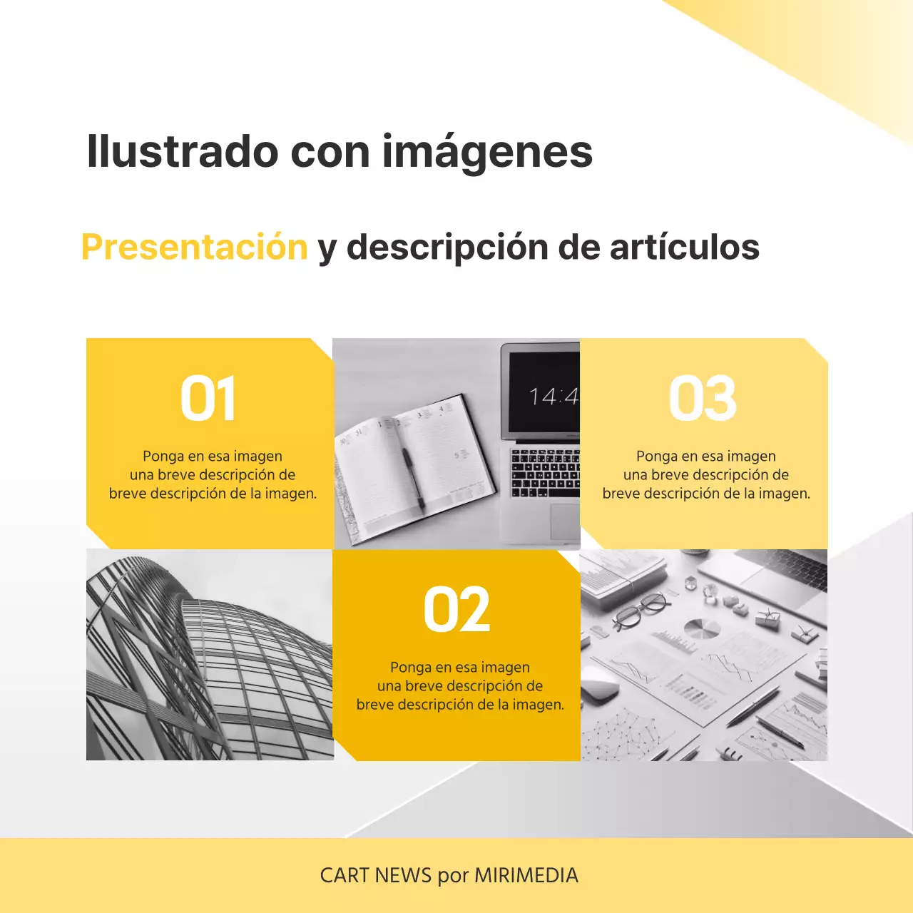 Promocione su empresa Yellow Simple