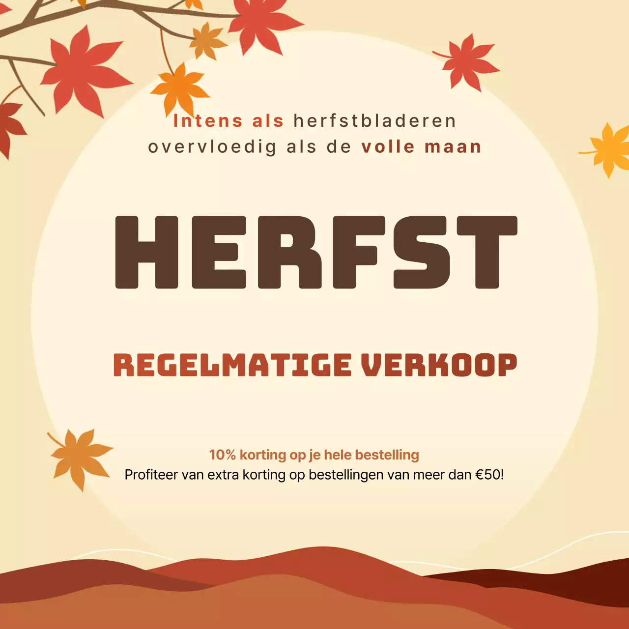 Promoot oranje vintage advertenties