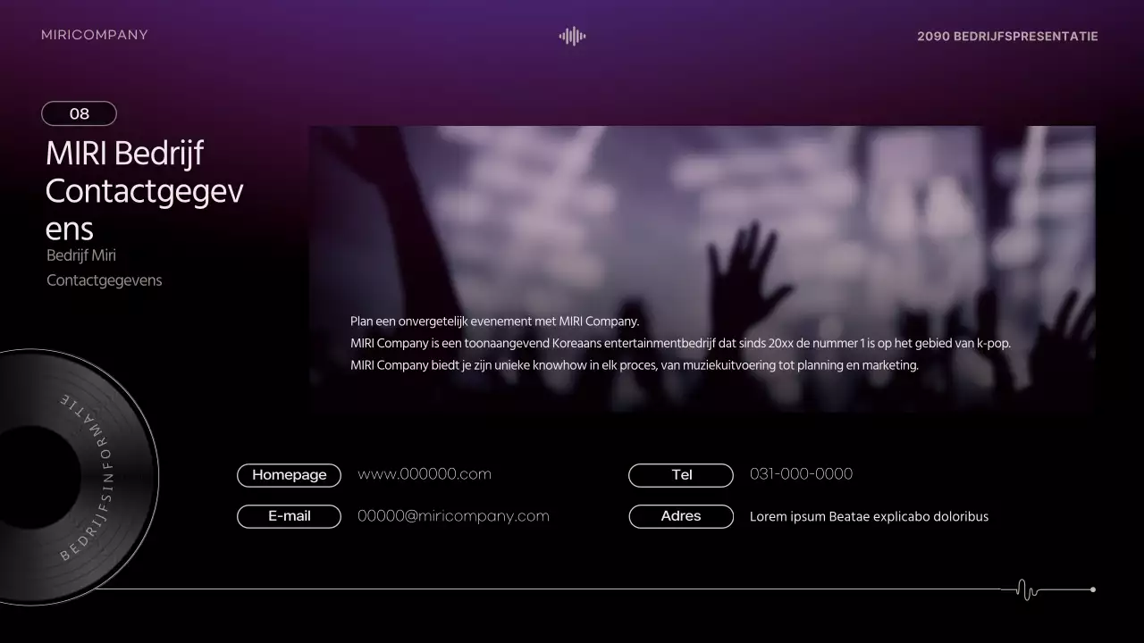 Black Modern Performance Oproep tot solliciteren