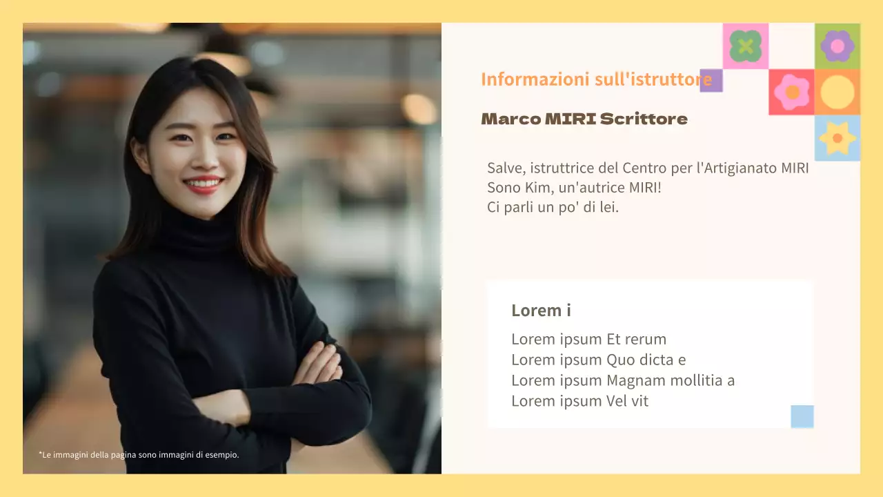 Guida all'esperienza culturale tradizionale gialla e arancione