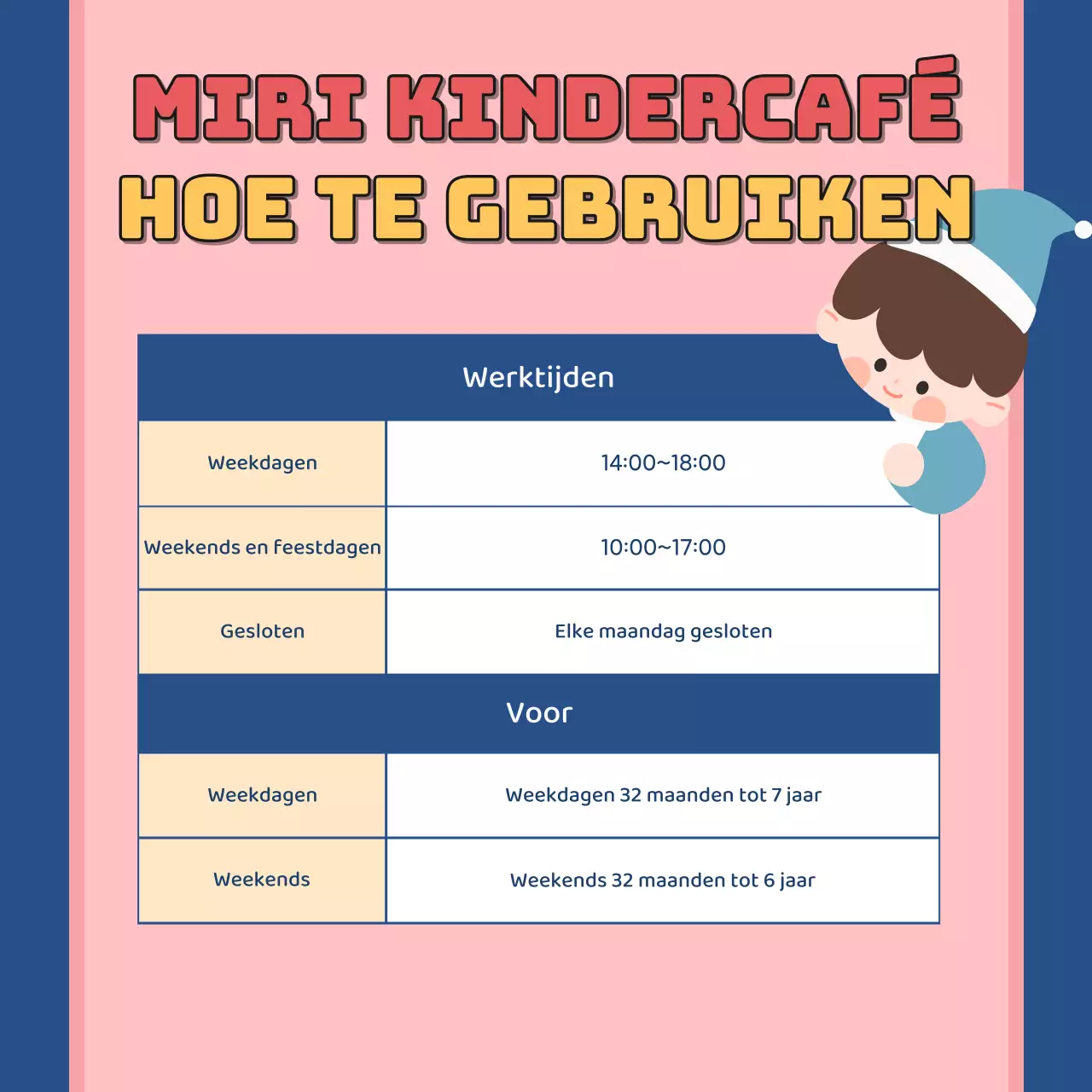 Blue's gezellige kindercafé promoten