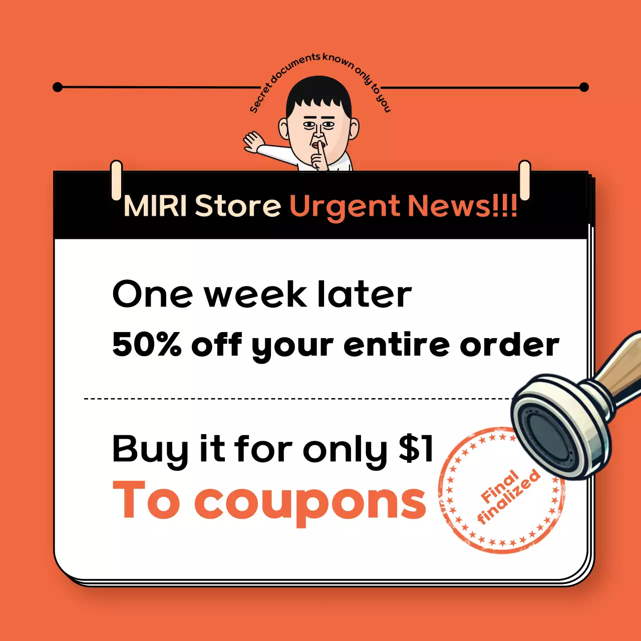 Bài đăng trên mạng xã hội về chương trình khuyến mãi của cửa hàng Orange Trendy