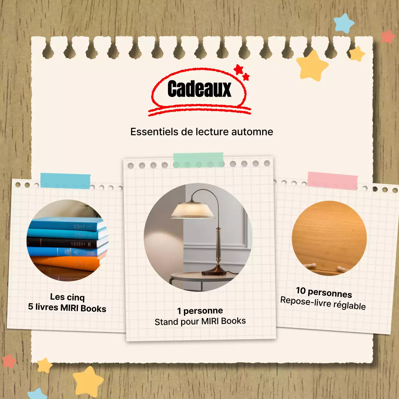 Annonce d'un appel à histoires beige et vintage