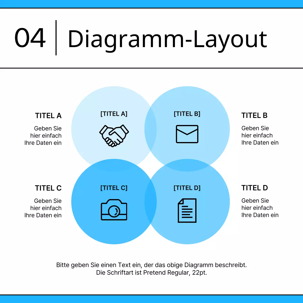 Fördern Sie die hellblaue saubere Vorlage