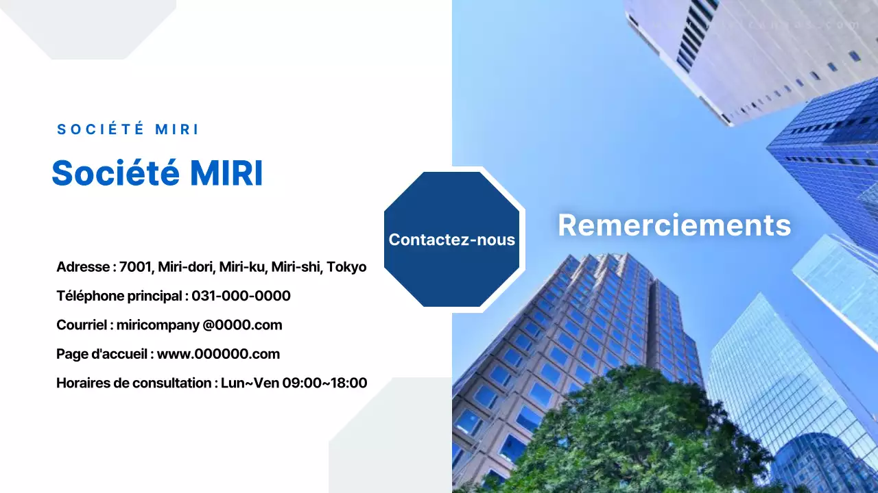 Promouvoir votre profil d'entreprise moderne et bleu