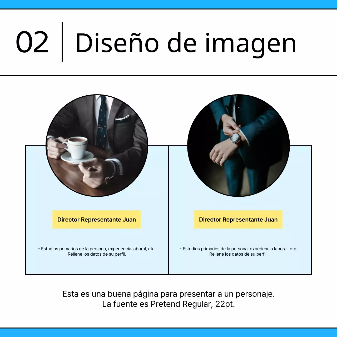 Promover la plantilla azul claro limpio