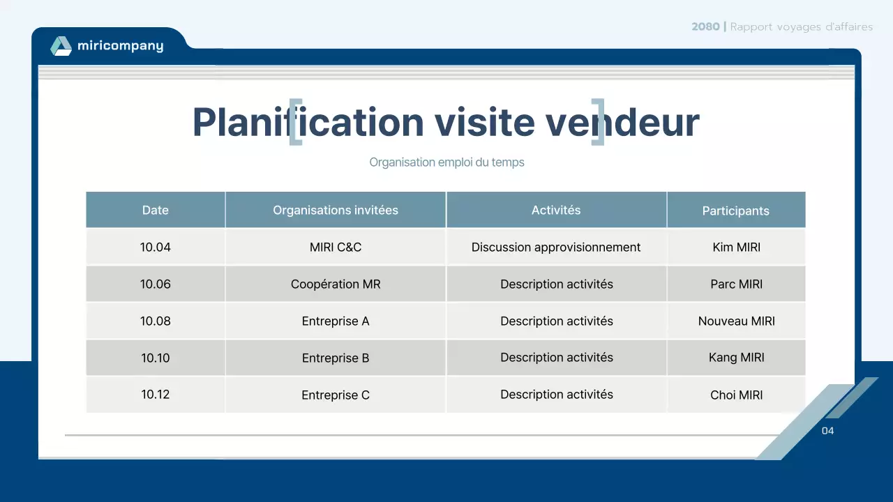 Contrat de rapport de voyage bleu clair et propre
