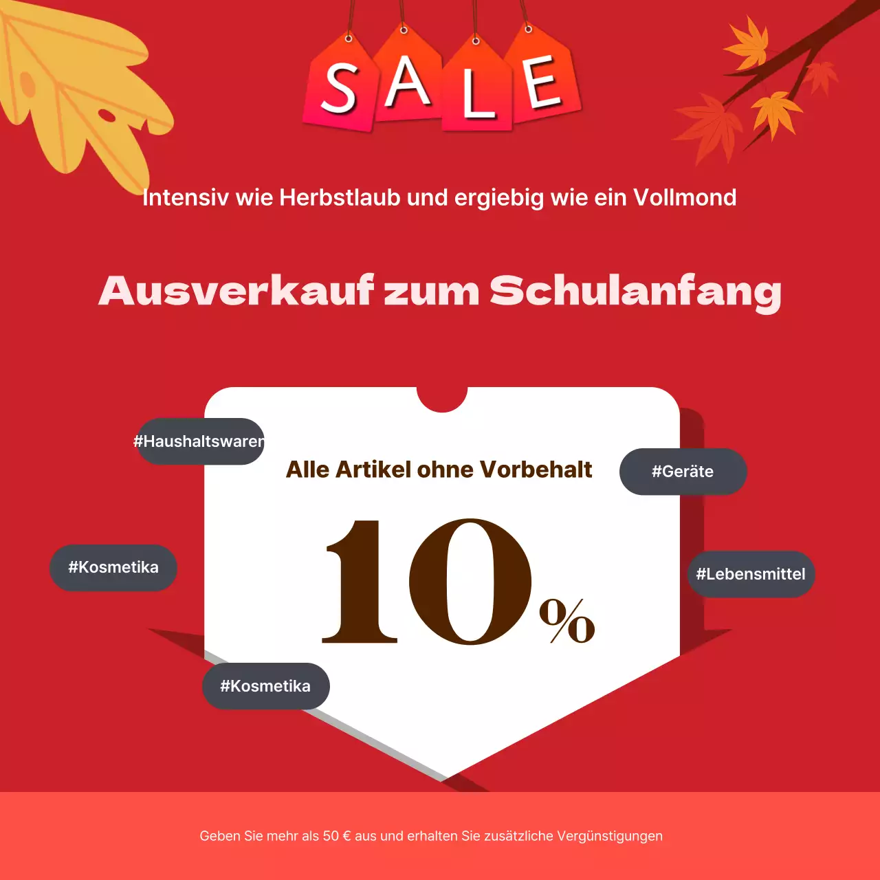 Beige Vintage Werbeführer