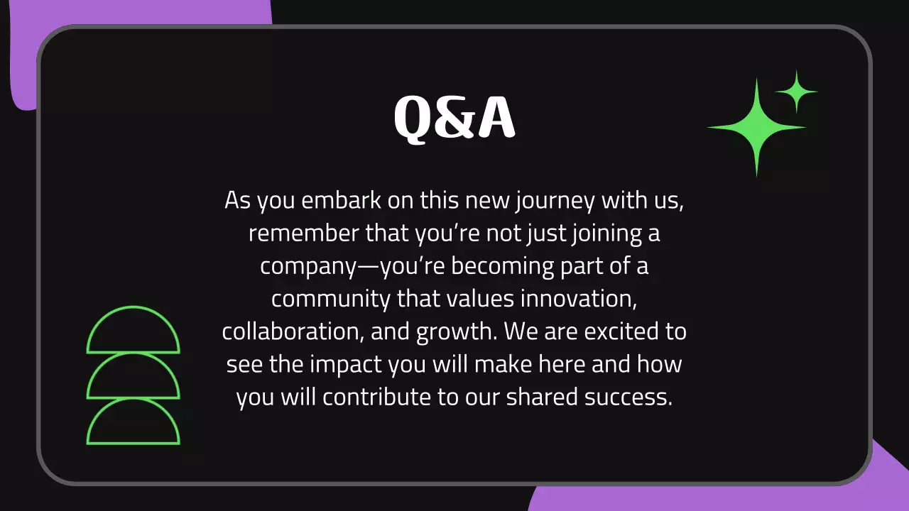 Black Modern Employee Guide Presentation