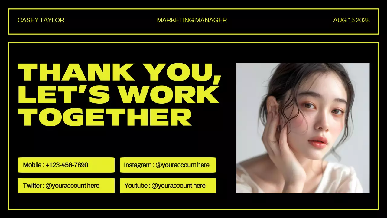 Yellow Retro Portfolio Presentation