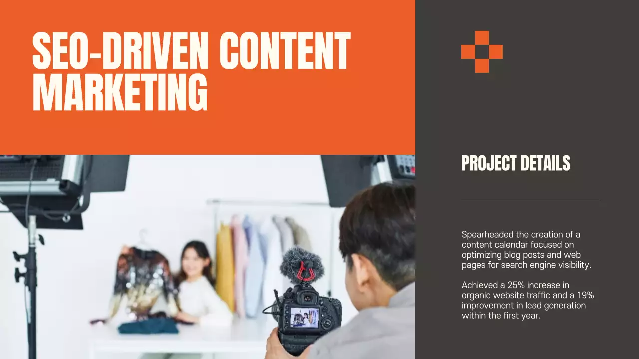Orange Modern Portfolio Presentation