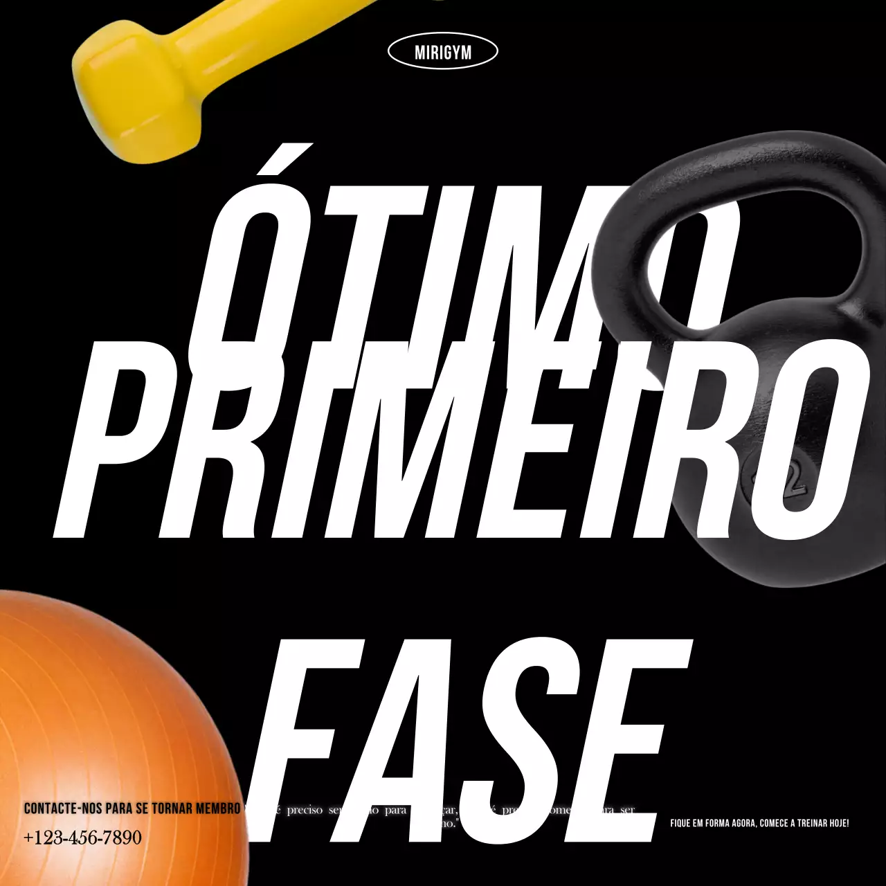 promoção de fitness moderno preto