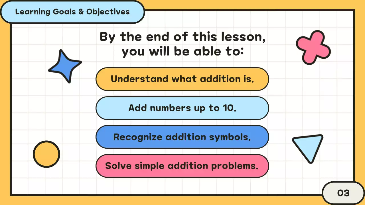 Yellow Playful Math Guide Presentation