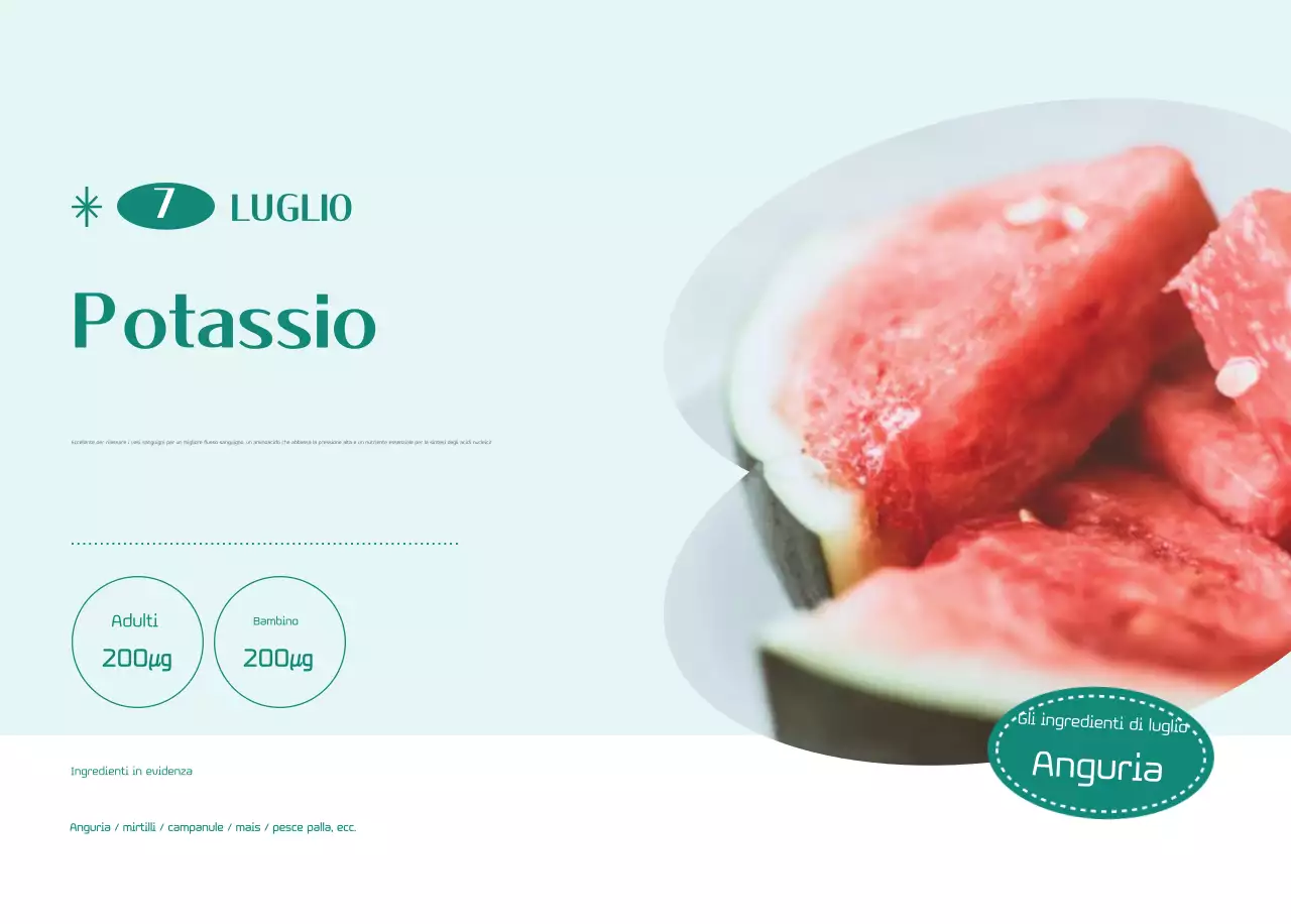 Calendario ospedaliero in cornice verde