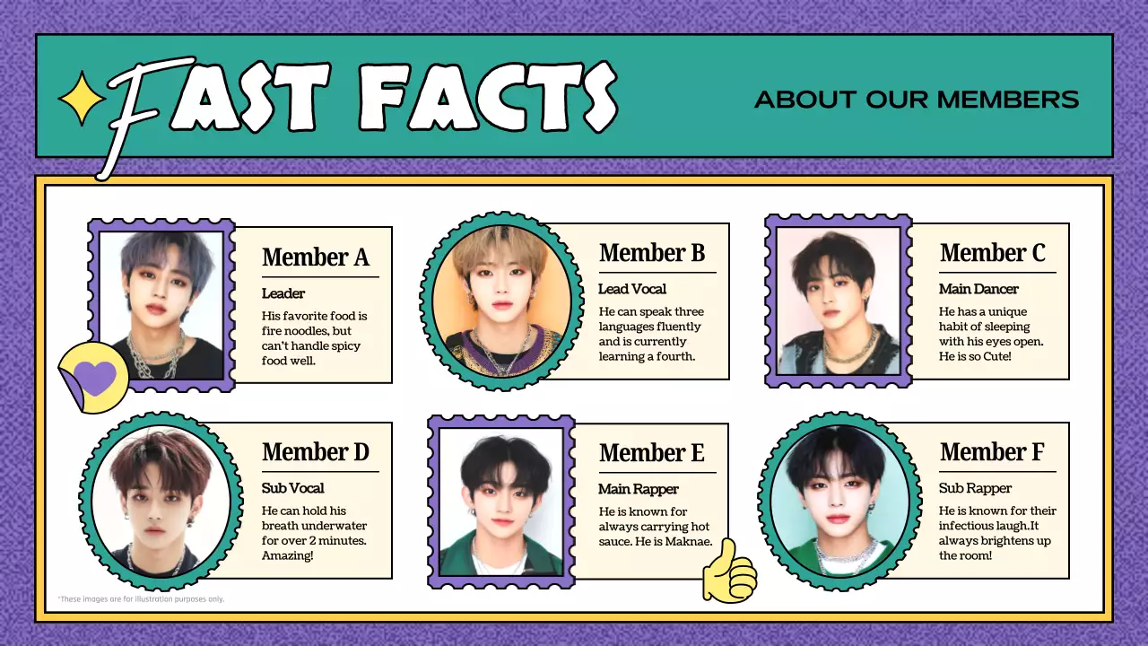 퍼플 레트로 팬 가이드 프레젠테이션