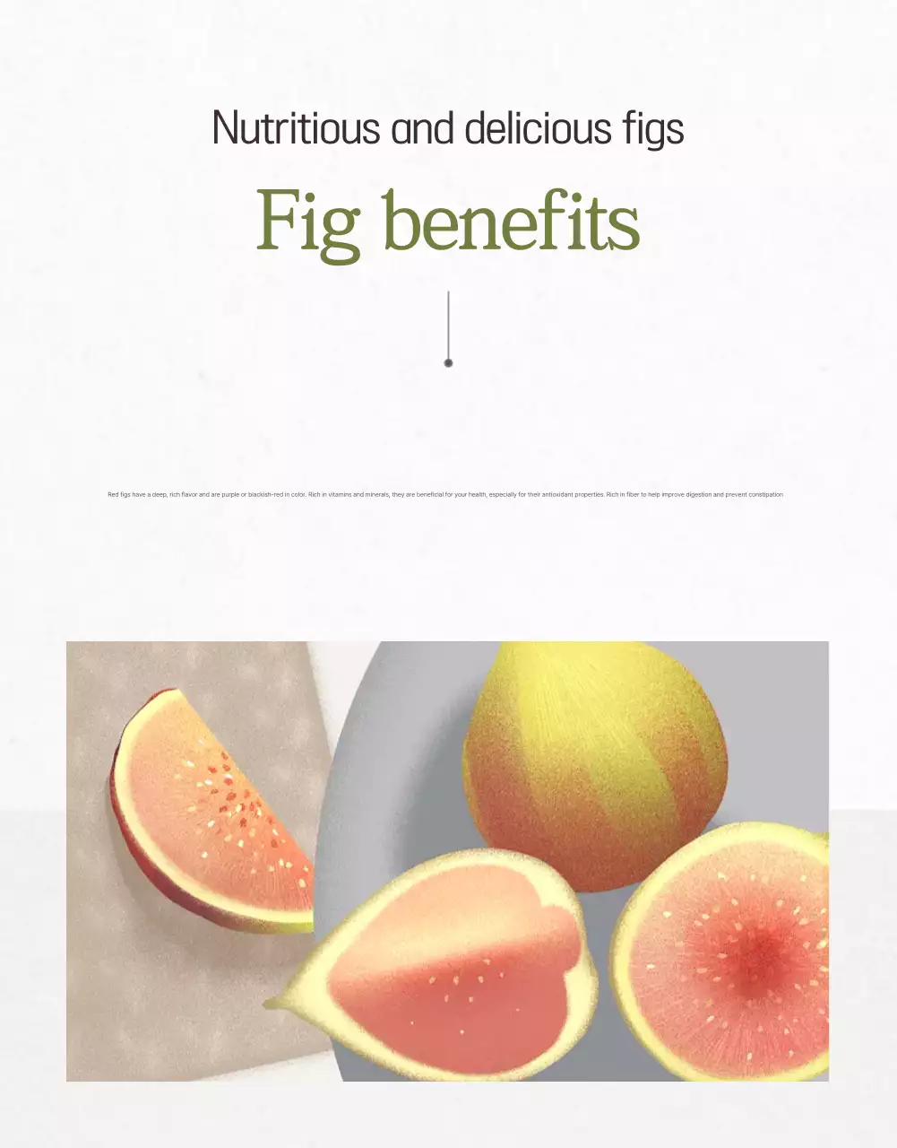 Poster Promosi Buah Minimal Beige