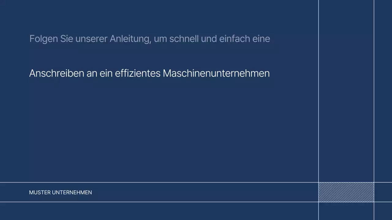 Blue Simple Manufacturing Unternehmensprofil Promotion