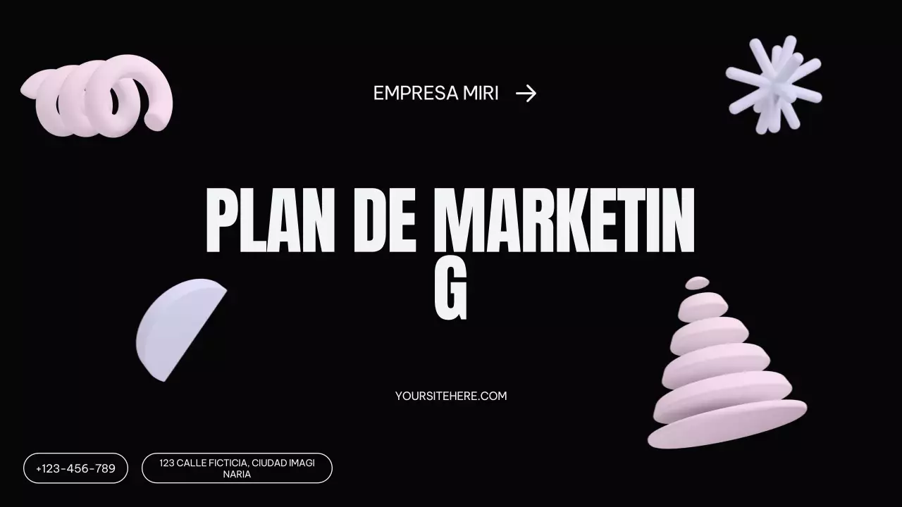 Plan de marketing Black Modern