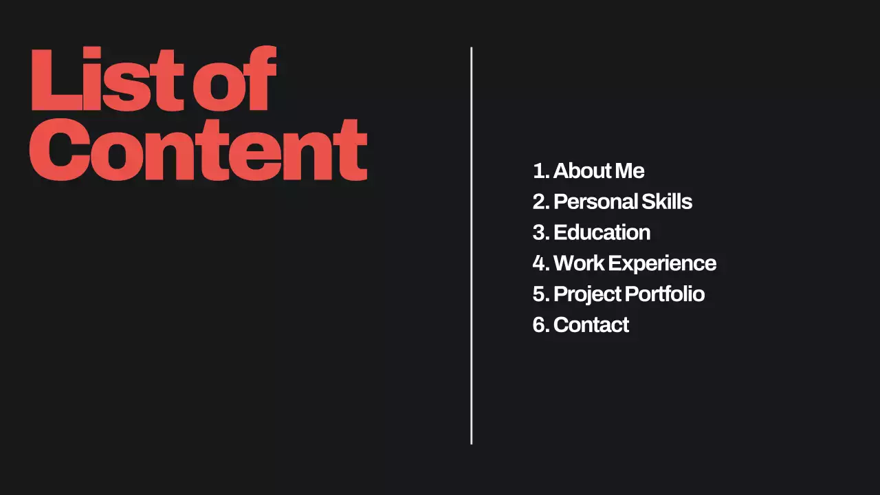 Red Modern Portfolio Resume Presentation