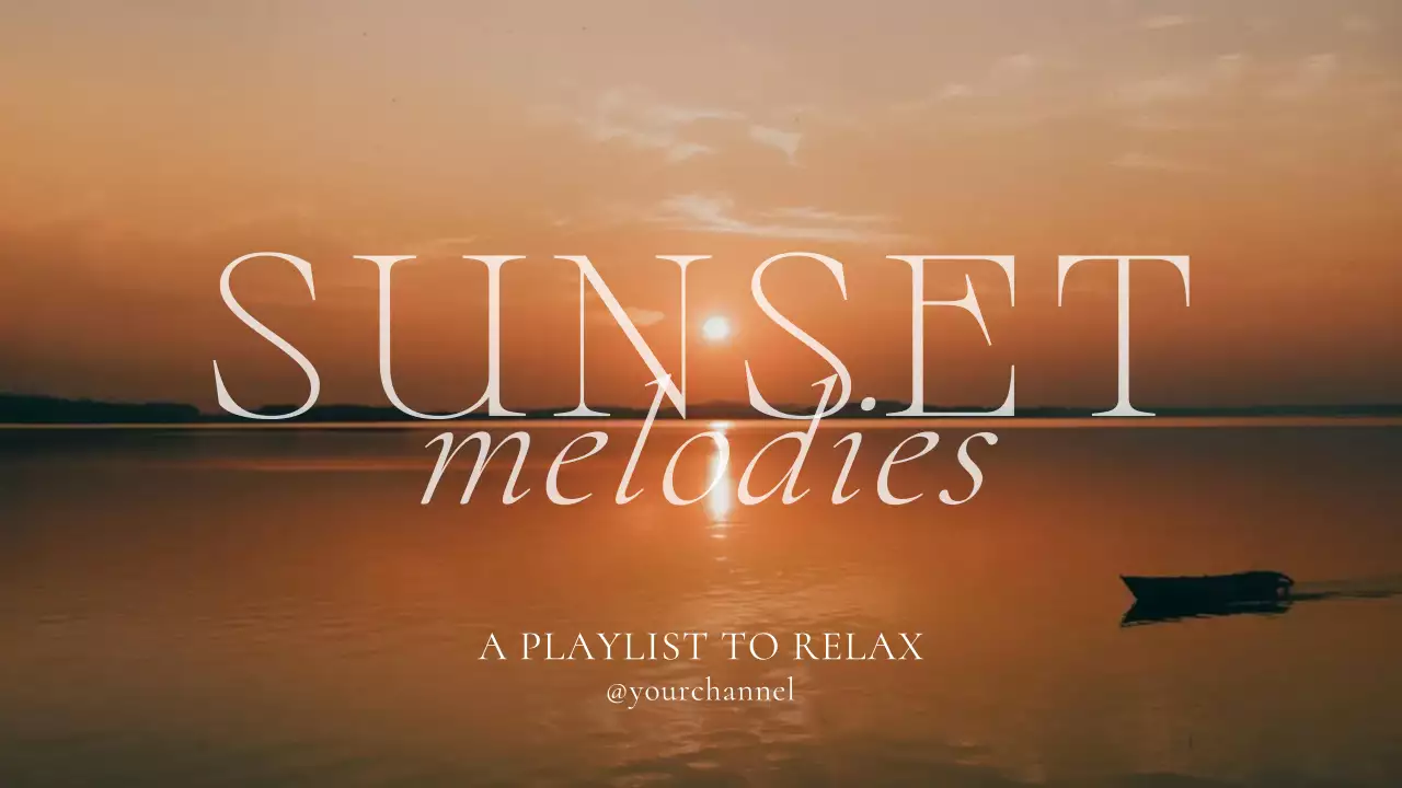 Orange Elegant Music Playlist YouTube Thumbnail