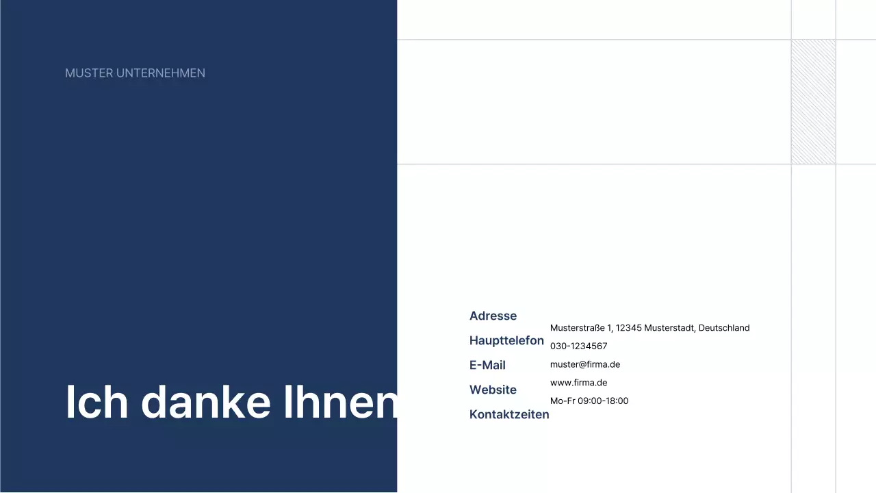 Blue Simple Manufacturing Unternehmensprofil Promotion