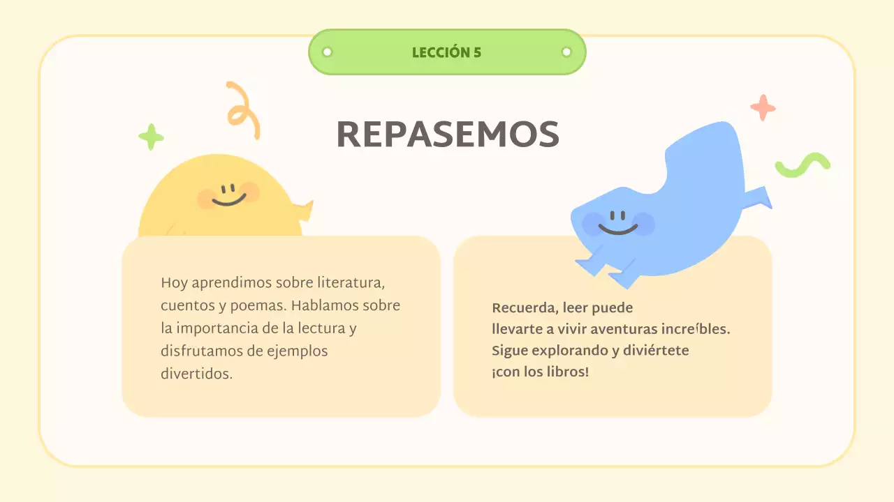 clase de literatura abstracta amarilla